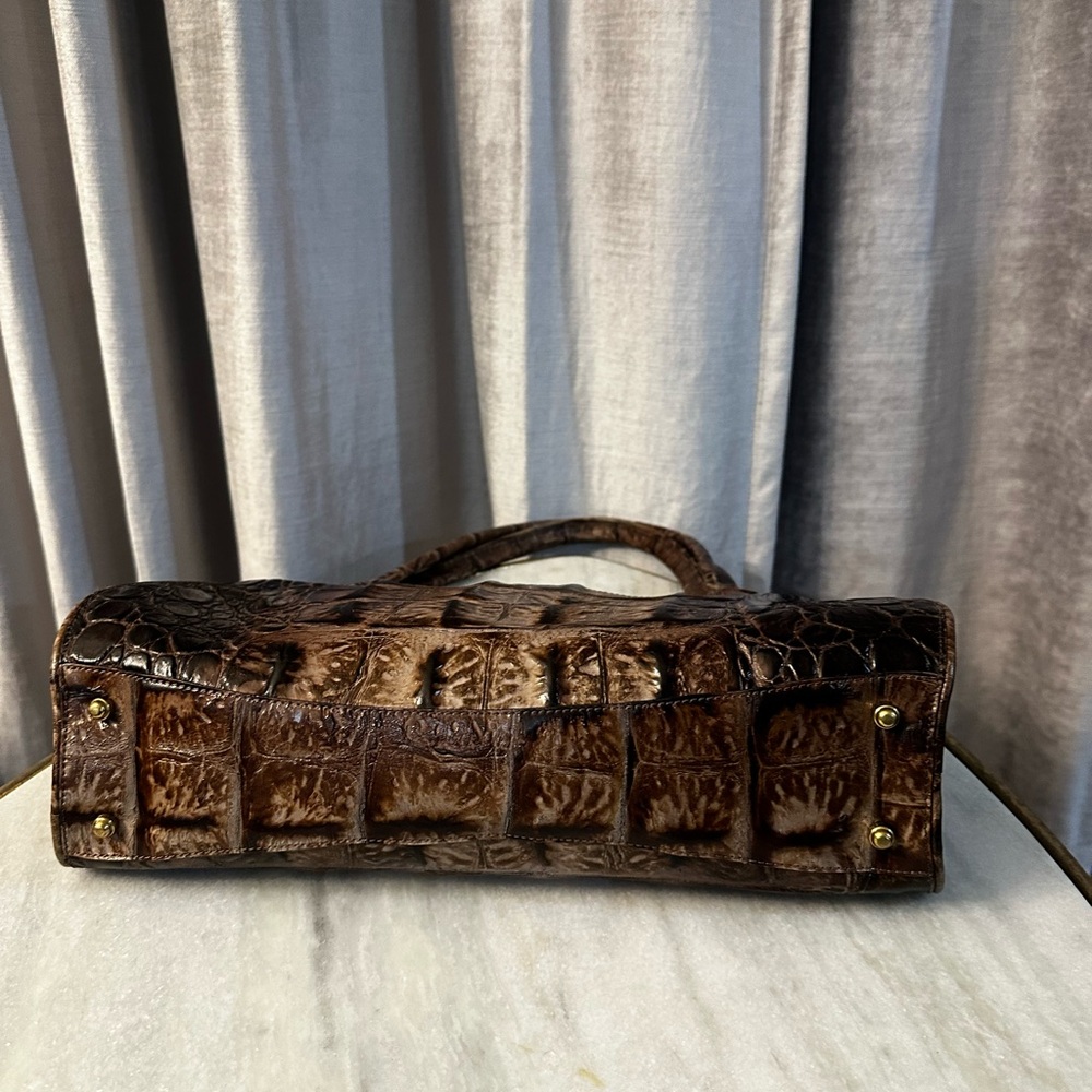 BRAHMIN Sophie Orinoco Croc Embossed Leather Shoulder Bag - Picture 7 of 12
